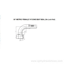 90° Metric Female 74° Cone Seal 20791-T